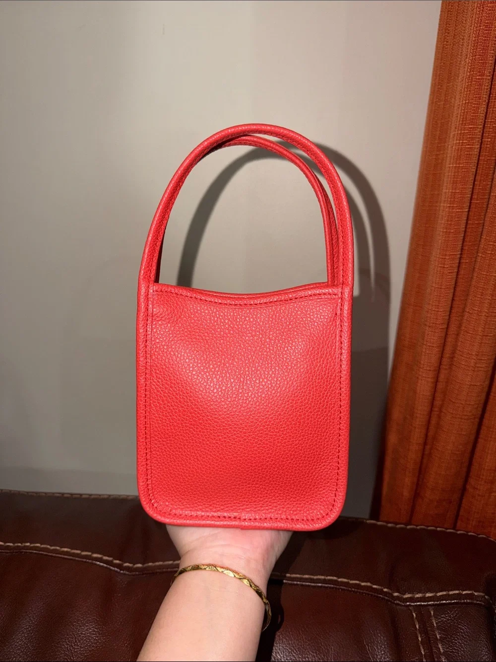 ‼️Authentic Longchamp Le Foulonné Leather Mini Bag